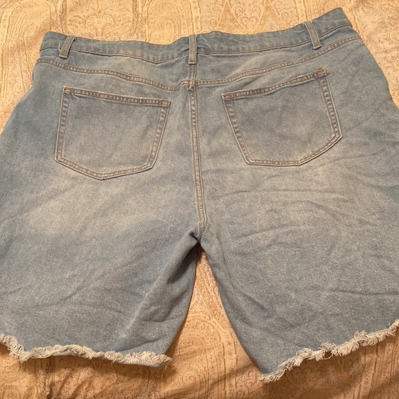 Terra and Sky distressed jean shorts size 20 - Picture 2 of 2